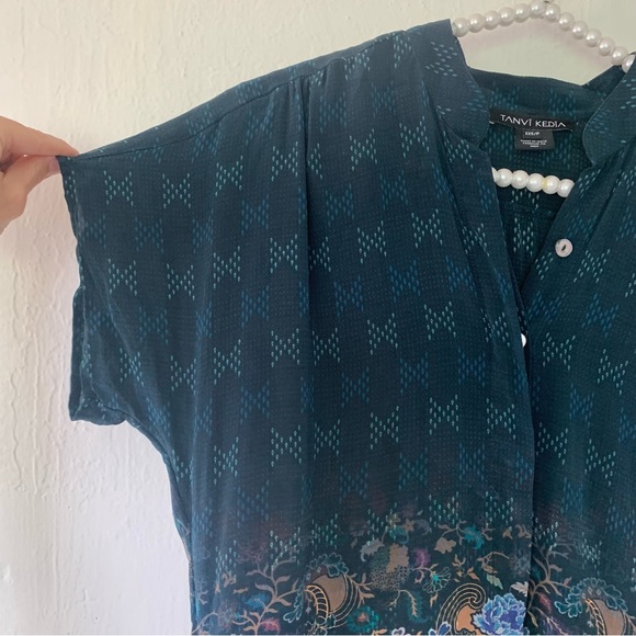 Anthropologie Tanvi Kedia Tansey Silk Tunic Dress - Picture 8 of 14